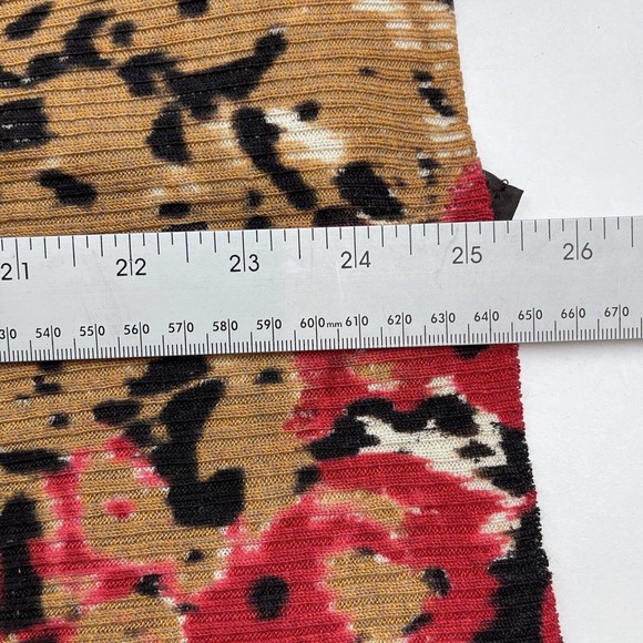 Zozo Knit Cardigan Sweater Linen Blend Size L Button Front Floral Thin - Picture 7 of 10